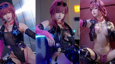 极品福利姬 蠢沫沫 cosplay卡芙卡写真流出 极品萝莉紫发骚浪 翘臀豪乳酒吧撩人 搔首弄姿极致淫乱！